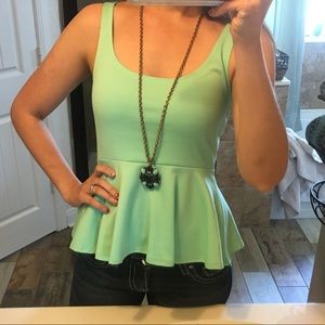 NWOT Peplum Top SM